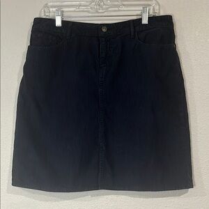 Fat Face UK cotton corduroy mini skirt navy blue 10